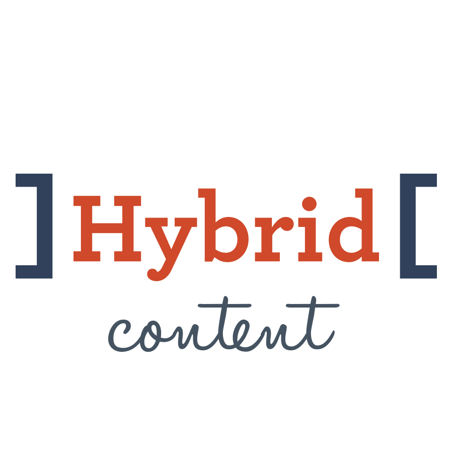 Hybrid Content logo design by logo designer Marguerite Lutton Design for your inspiration and for the worlds largest logo competition