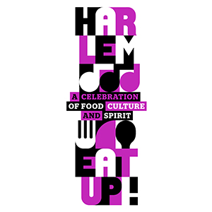 Harlem EatUp! logo purple logo design by logo designer OCD | Original Champions of Design for your inspiration and for the worlds largest logo competition