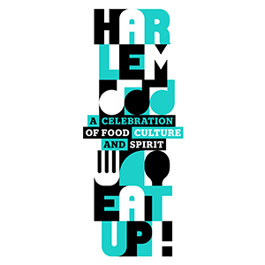 Harlem EatUp! logo teal logo design by logo designer OCD | Original Champions of Design for your inspiration and for the worlds largest logo competition