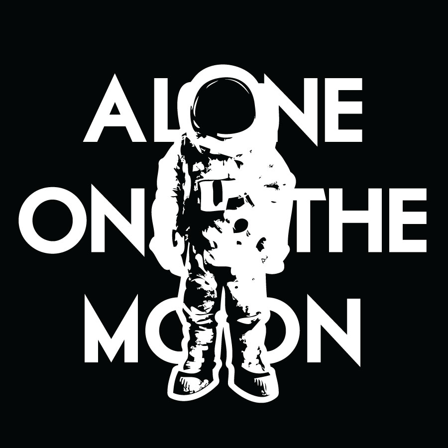 Alone On The Moon logo design by logo designer Joe Lovchik Design for your inspiration and for the worlds largest logo competition