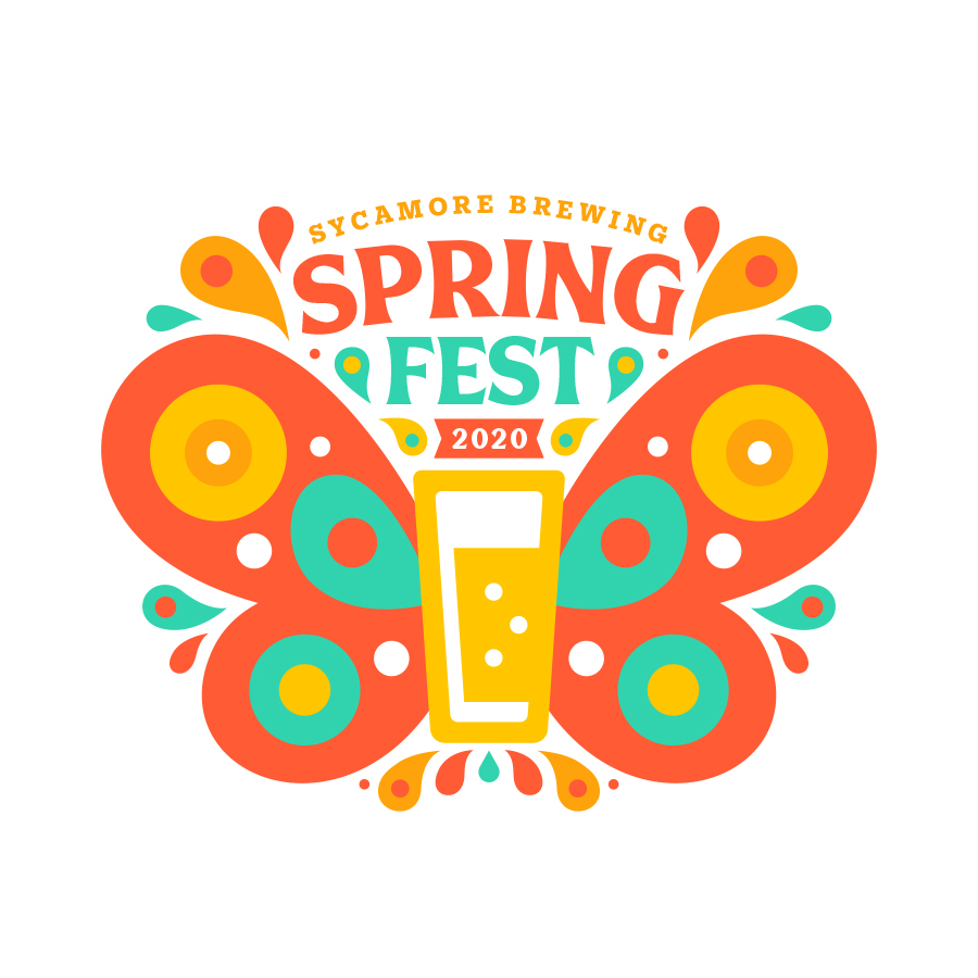 Sycamore Brewing Spring Fest logo design by logo designer Kendrick Kidd, LLC for your inspiration and for the worlds largest logo competition