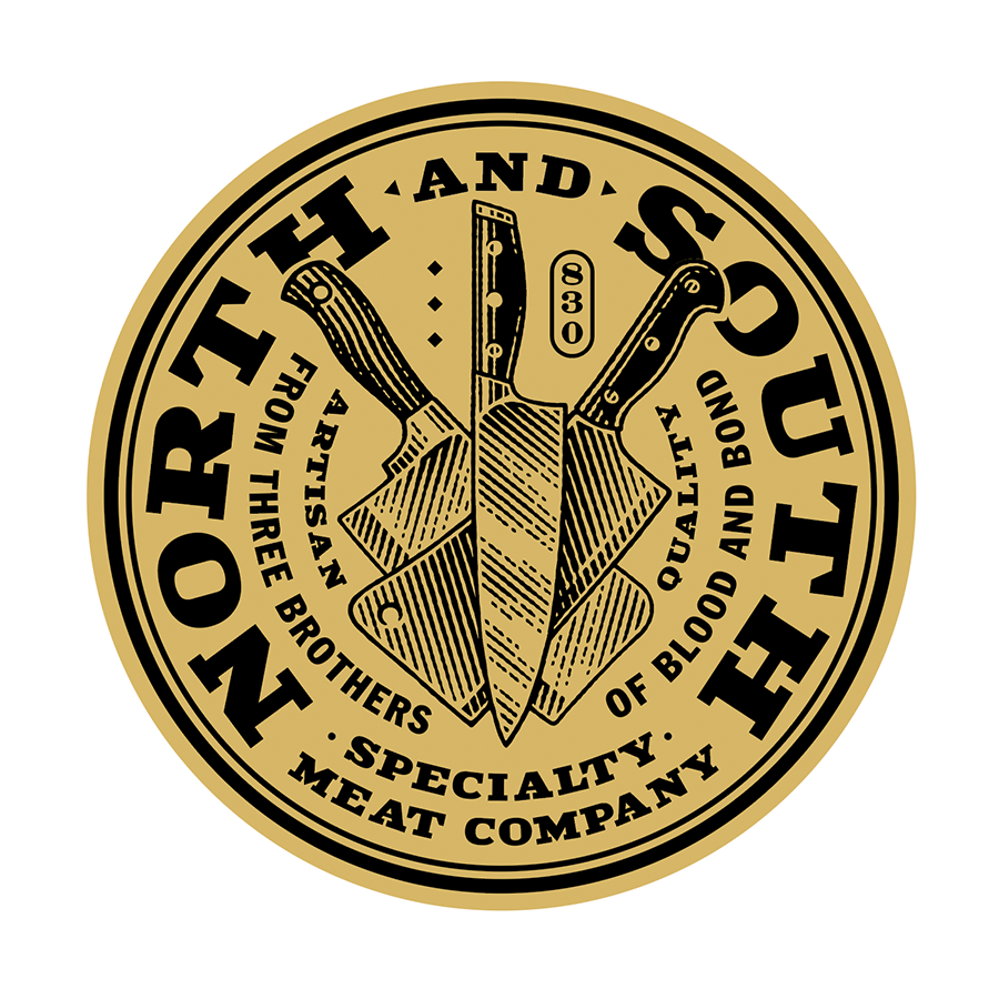 North and South Specialty Meat Company logo design by logo designer Chad Michael Studio for your inspiration and for the worlds largest logo competition