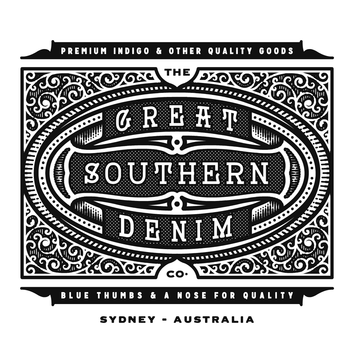 Great Southern Denim logo design by logo designer Ye Olde Studio for your inspiration and for the worlds largest logo competition