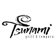 Tsunami Grill and Tempura logo design by logo designer Zakidesign, LLC. for your inspiration and for the worlds largest logo competition