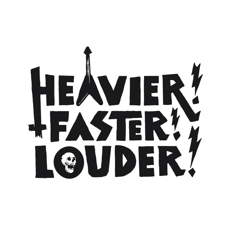 Heavier! Faster! Louder! logo design by logo designer TVW for your inspiration and for the worlds largest logo competition