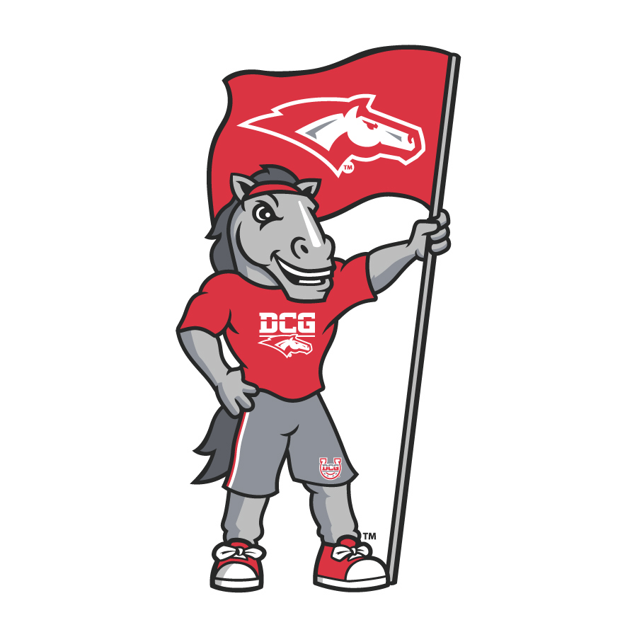 DCG Mascot and Flag Art logo design by logo designer Rickabaugh Graphics for your inspiration and for the worlds largest logo competition