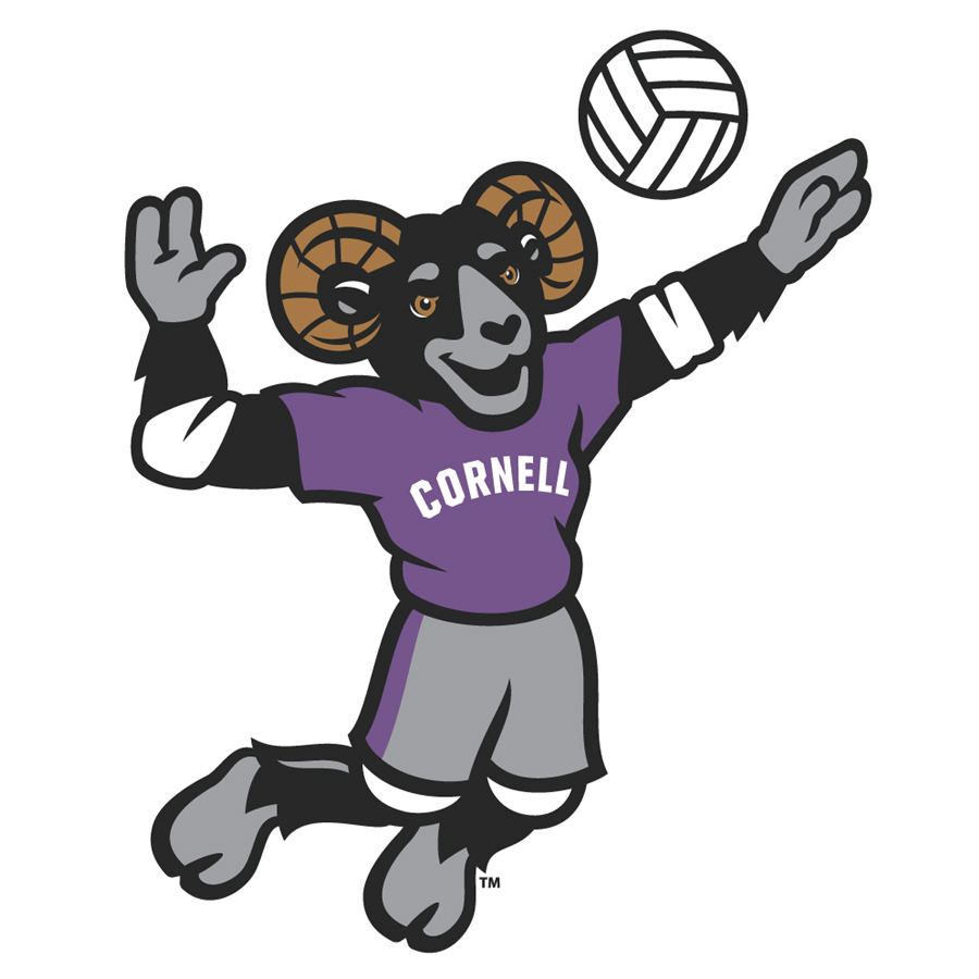 Cornell College Rams Mascot Volleyball Art logo design by logo designer Rickabaugh Graphics for your inspiration and for the worlds largest logo competition