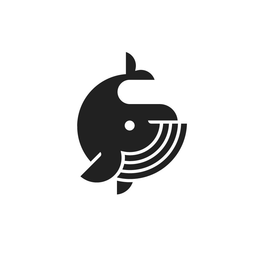 Whale logo design by logo designer Skirmantas Raila for your inspiration and for the worlds largest logo competition