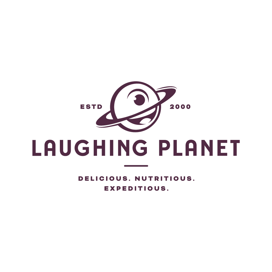 Laughing Planet - Primary with Tagline logo design by logo designer Murmur Creative for your inspiration and for the worlds largest logo competition
