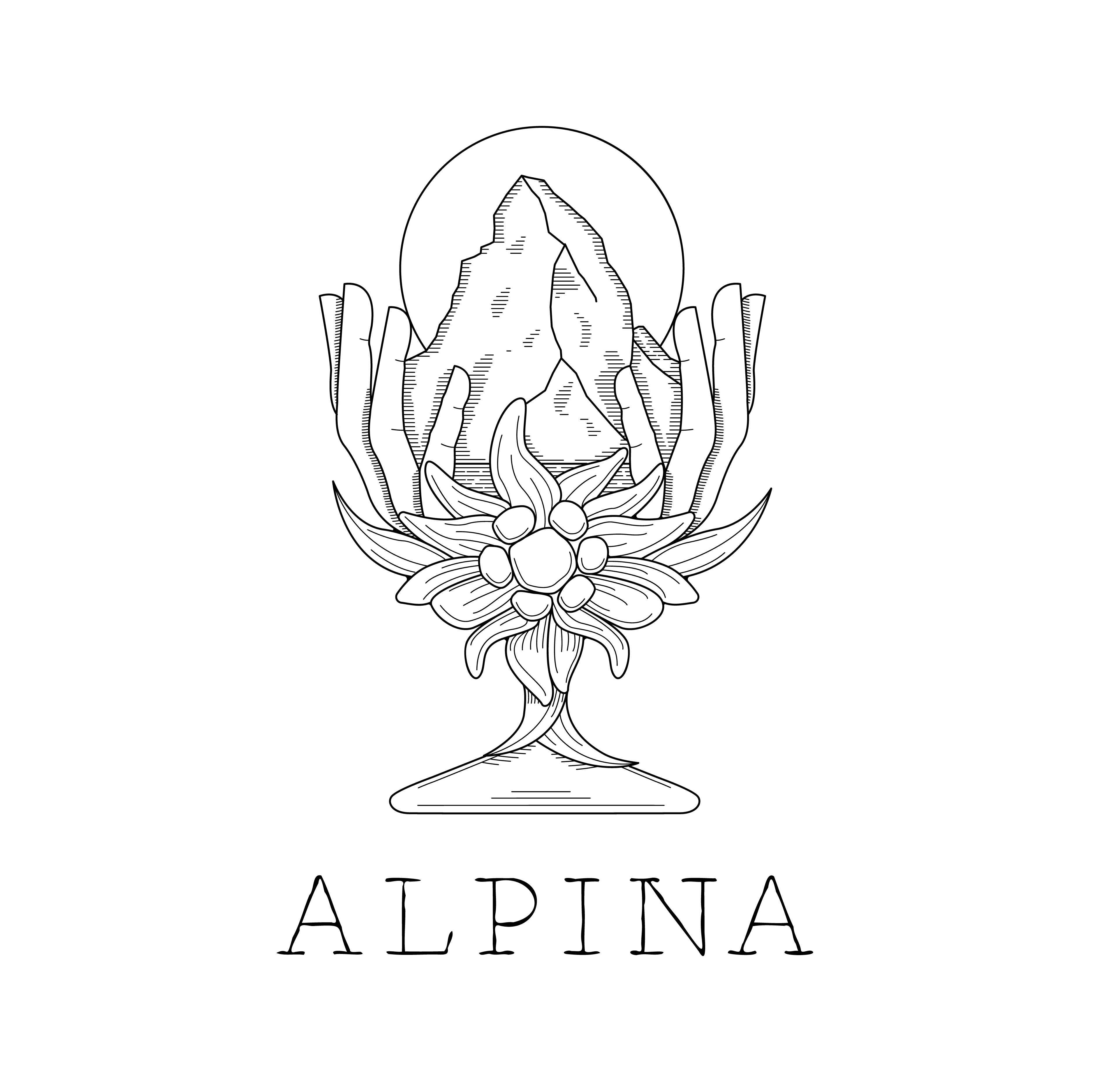 Alpina Wine Bar logo design by logo designer Steely Works for your inspiration and for the worlds largest logo competition