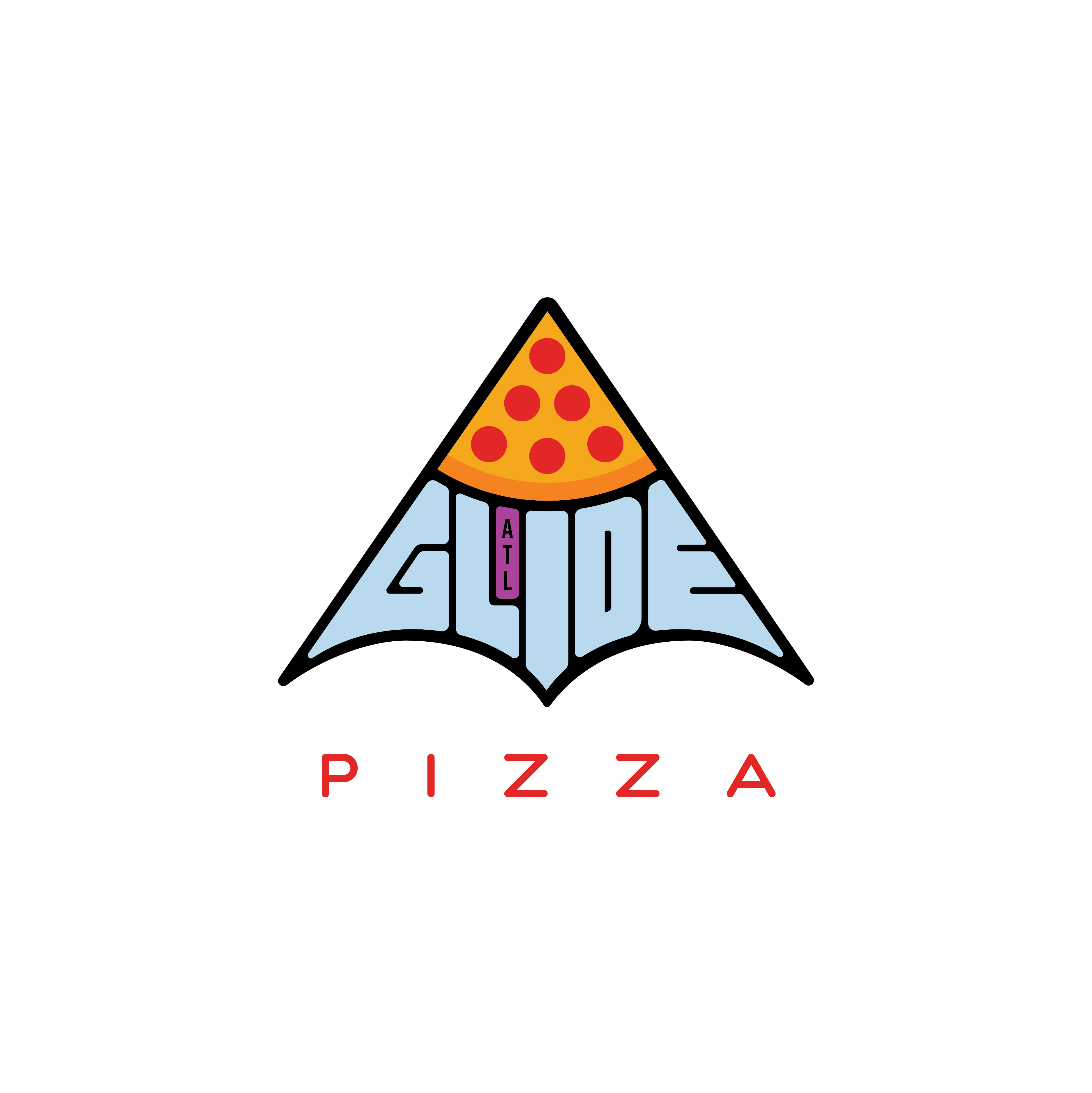 Glide Pizza logo design by logo designer Steely Works for your inspiration and for the worlds largest logo competition