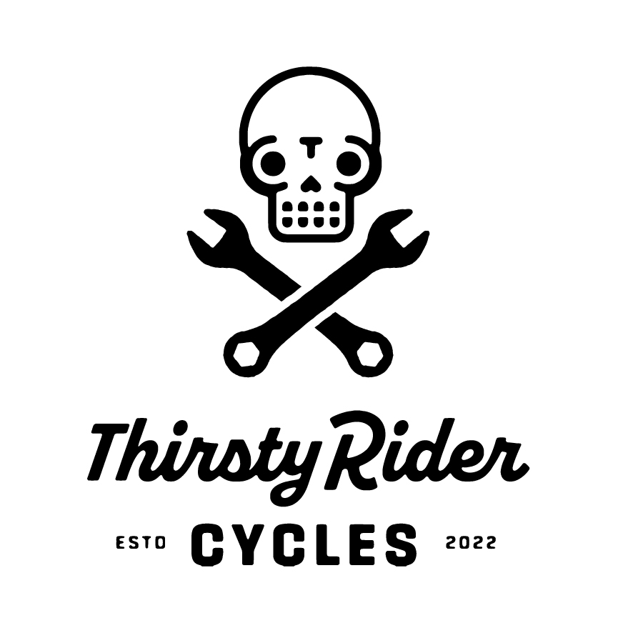 Thirsty Rider Skull logo design by logo designer Hotel Graphic Design Company for your inspiration and for the worlds largest logo competition