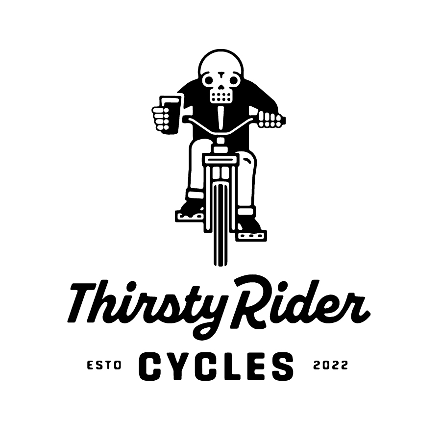 Thirsty Rider Black Rider 02 logo design by logo designer Hotel Graphic Design Company for your inspiration and for the worlds largest logo competition