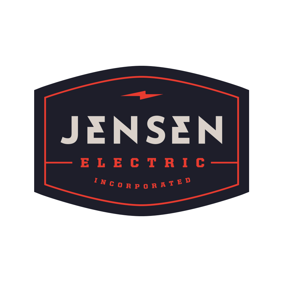 Jensen Electric logo design by logo designer Chad Riedel for your inspiration and for the worlds largest logo competition
