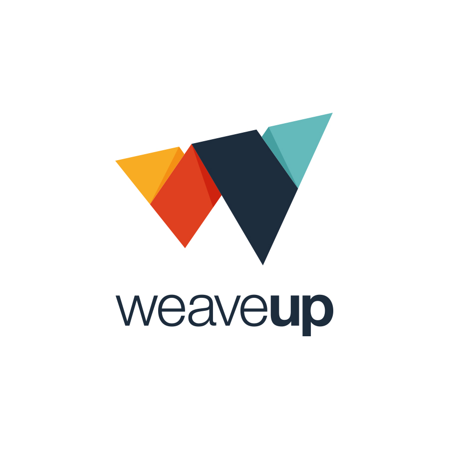 WeaveUp logo design by logo designer Doug Ransdell Graphic Design for your inspiration and for the worlds largest logo competition