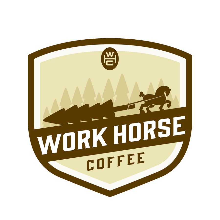 Work Horse Coffee logo design by logo designer Amit Botre - Spin Design for your inspiration and for the worlds largest logo competition