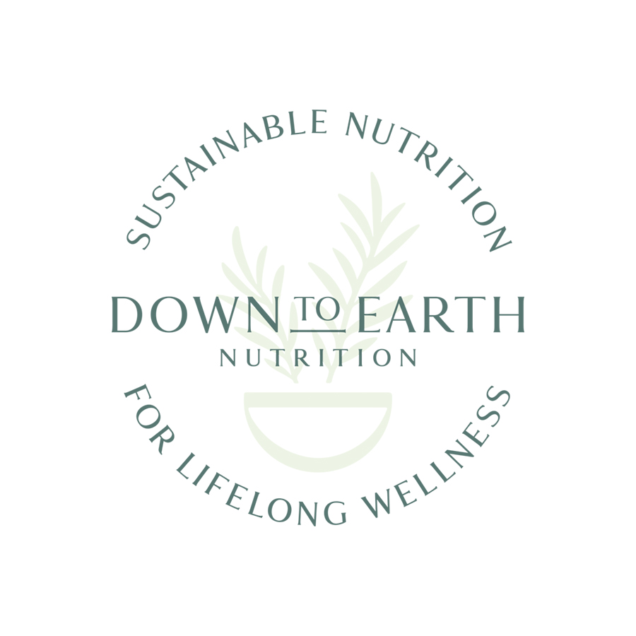 Down to Earth Nutrition Secondary Seal logo design by logo designer Lisa Sirbaugh Creative for your inspiration and for the worlds largest logo competition