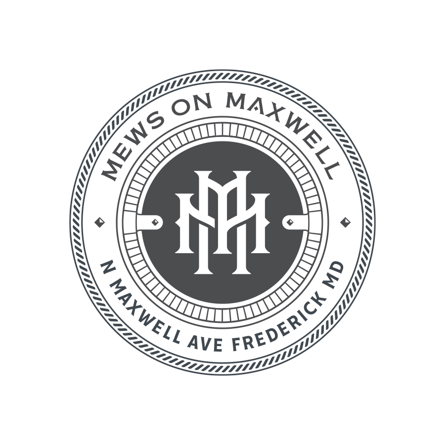 Mews on Maxwell Seal logo design by logo designer Lisa Sirbaugh Creative for your inspiration and for the worlds largest logo competition