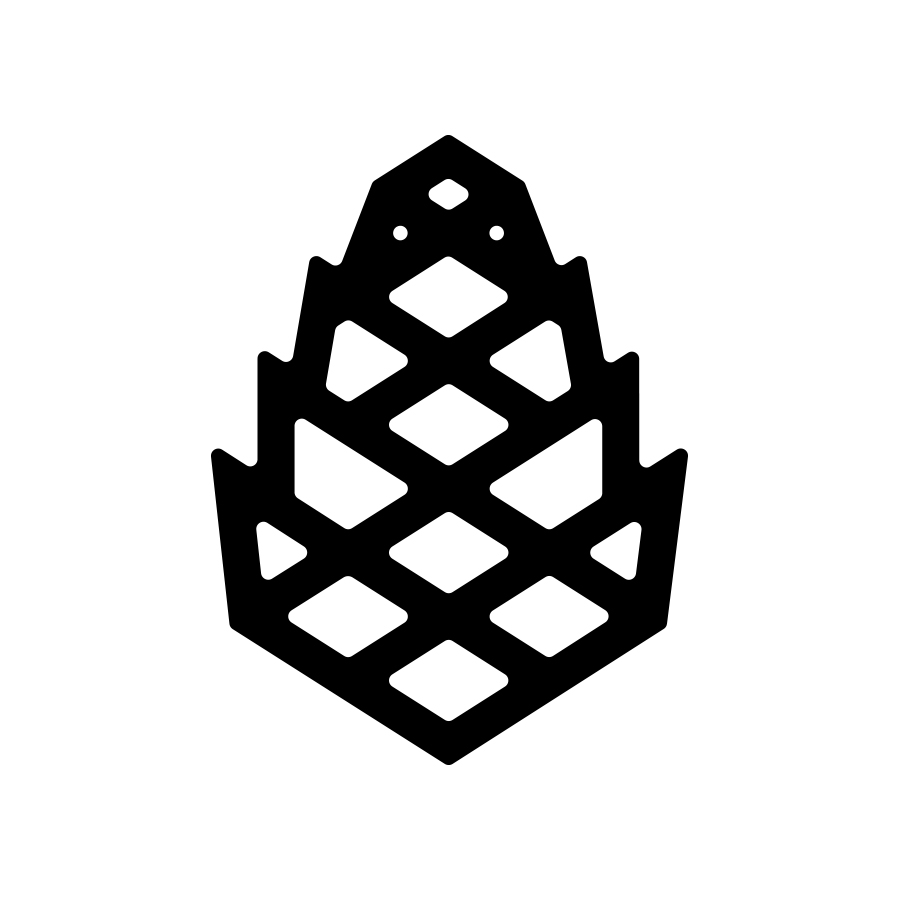 Pinecone logo design by logo designer Peter Komierowski for your inspiration and for the worlds largest logo competition