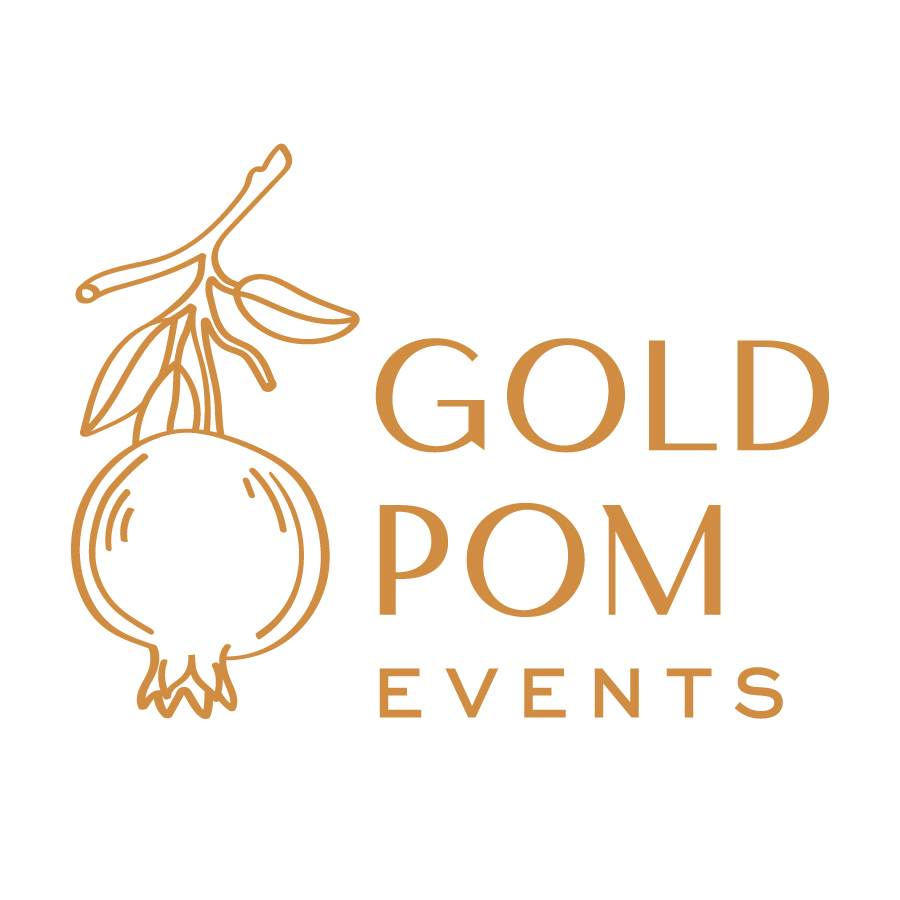 Gold Pom Events logo design by logo designer Emily Fights Crime for your inspiration and for the worlds largest logo competition