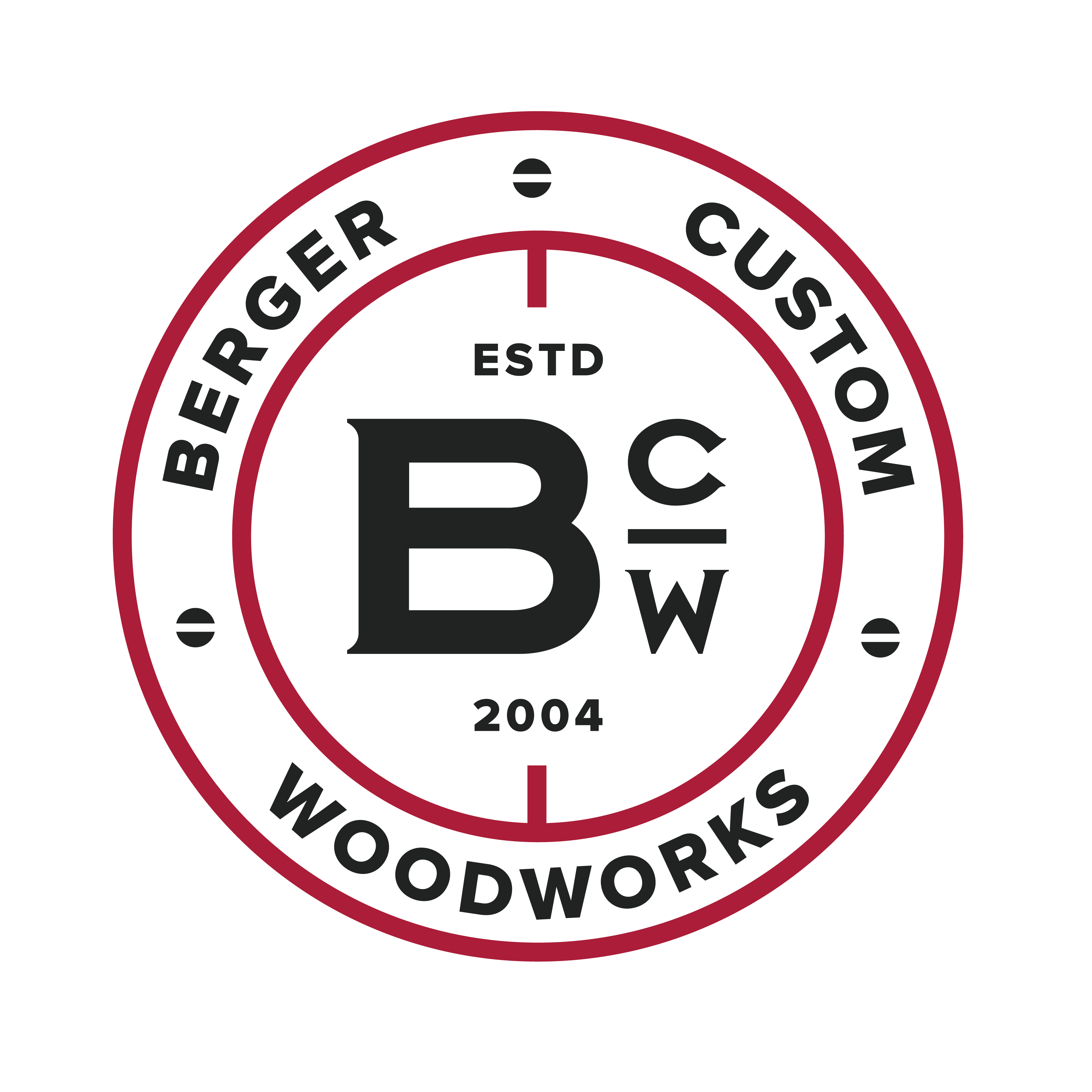 Berger Custom Woodworks logo design by logo designer Gearbox FC, Inc. for your inspiration and for the worlds largest logo competition