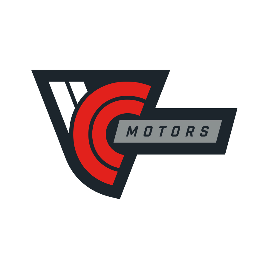 VC Motors logo design by logo designer Blackdog Design Limited for your inspiration and for the worlds largest logo competition
