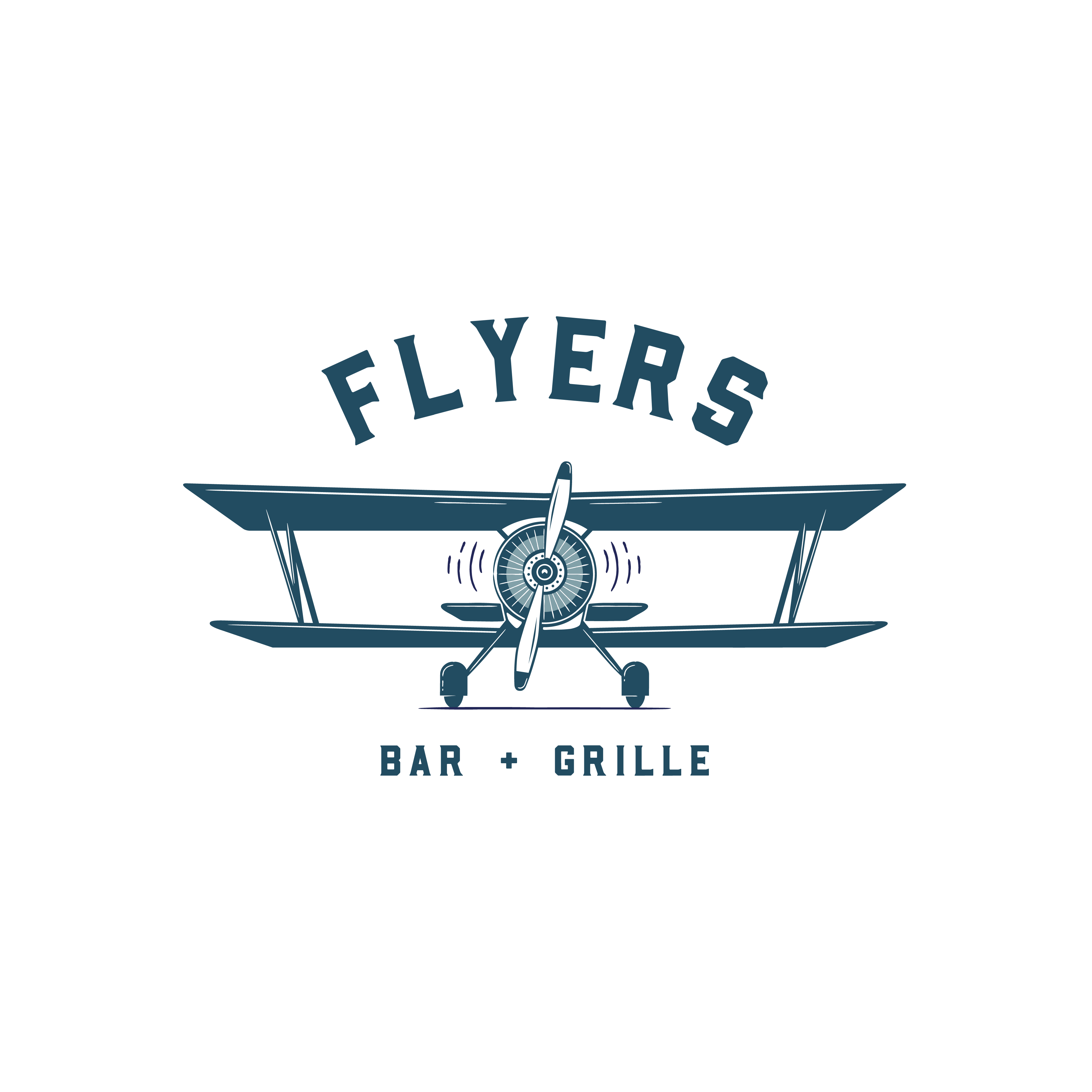 Flyers Bar + Grille Logo logo design by logo designer Mirka Studios for your inspiration and for the worlds largest logo competition