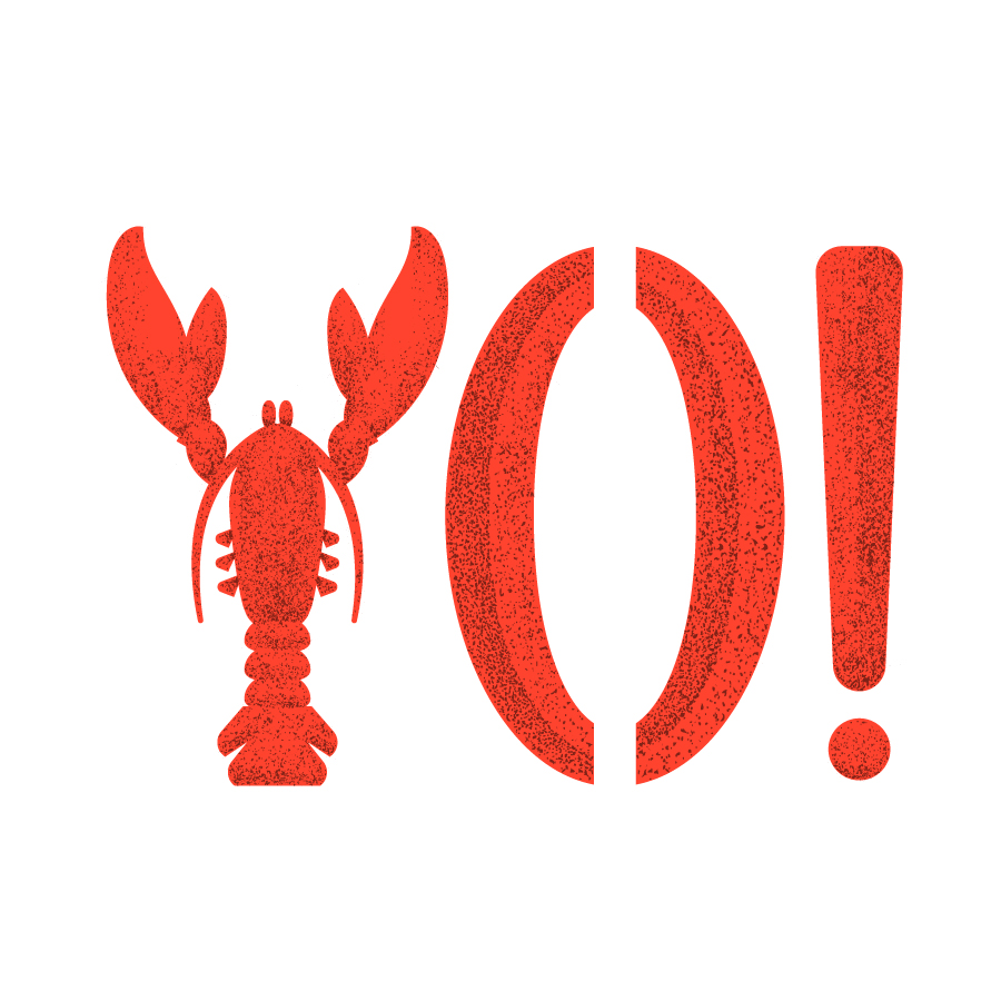 Yo! Lobster logo design by logo designer White Unicorn Agency for your inspiration and for the worlds largest logo competition
