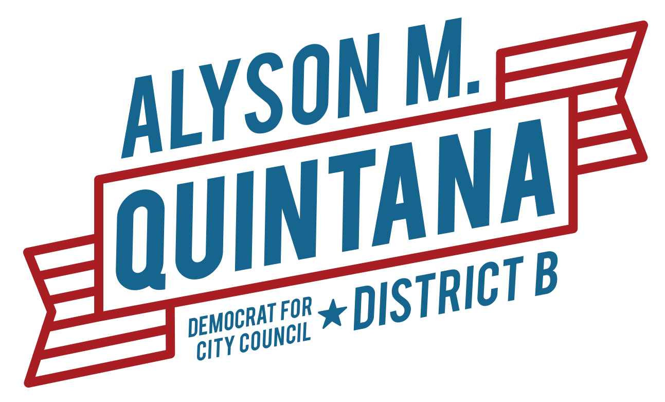 Alyson Quintana City Council Candidate Logo logo design by logo designer Robot Agency Studios for your inspiration and for the worlds largest logo competition
