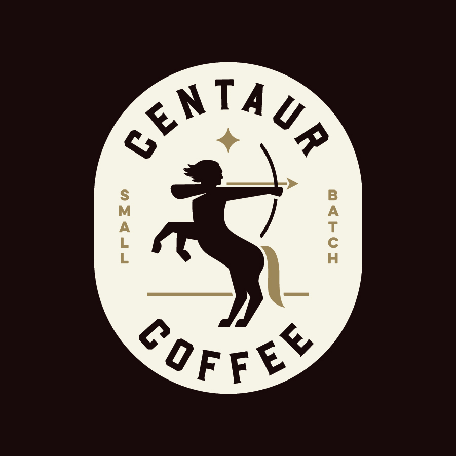 centaur coffee logo design by logo designer spoonlancer for your inspiration and for the worlds largest logo competition