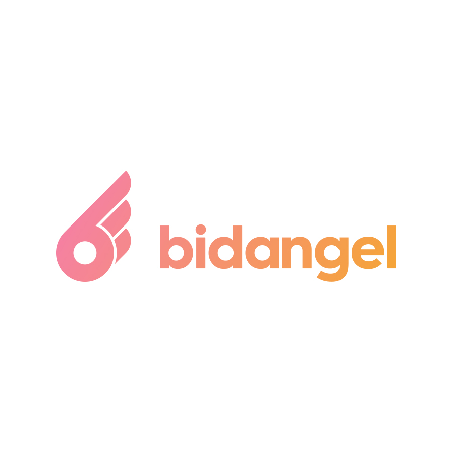 BidAngel logo design by logo designer Damian Kidd for your inspiration and for the worlds largest logo competition