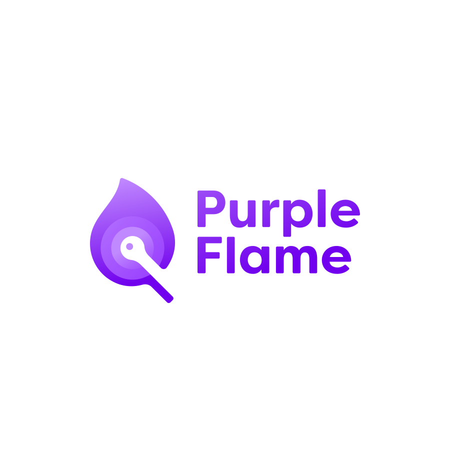 Purple Flame logo design by logo designer LEOLOGOS for your inspiration and for the worlds largest logo competition