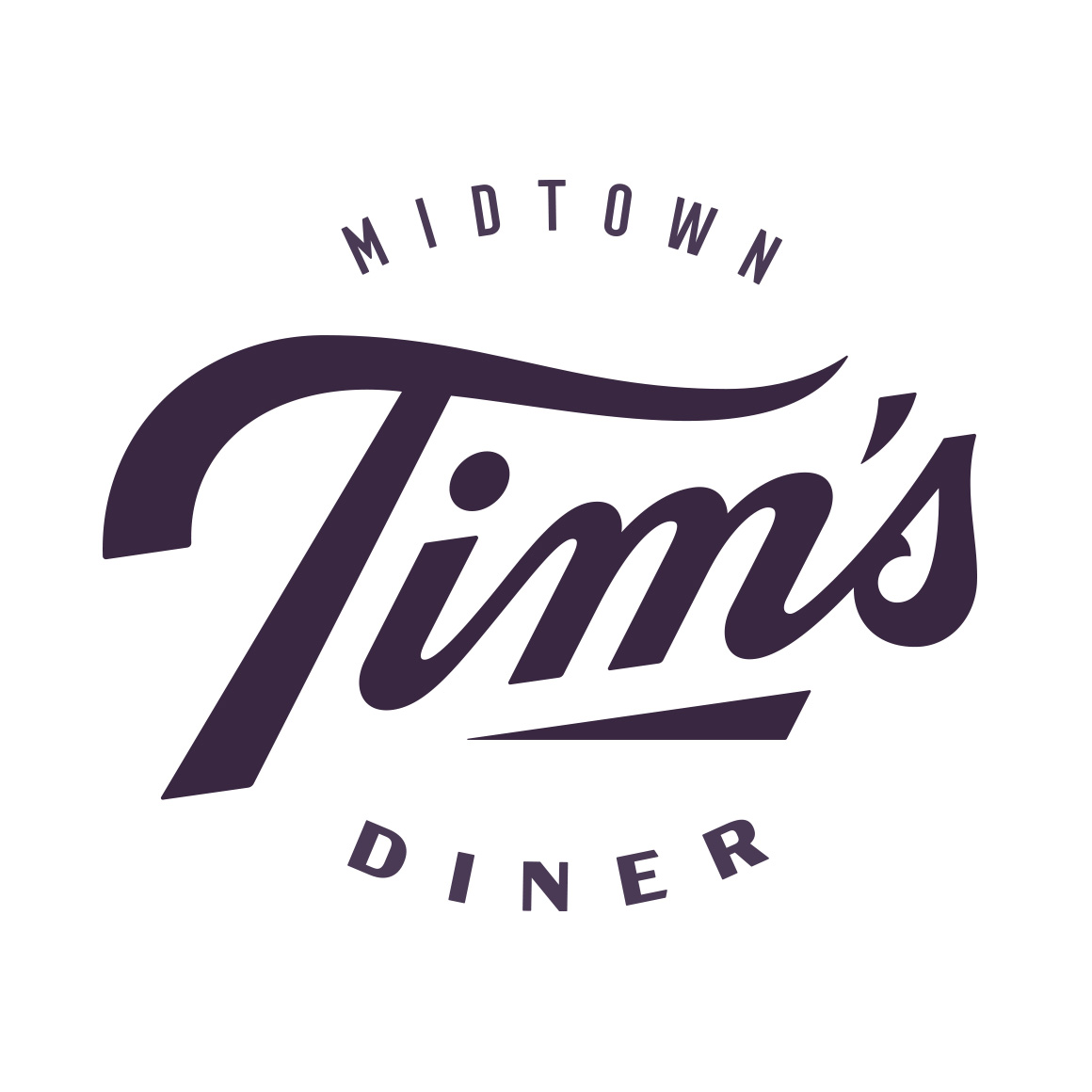 Tim's Midtown Diner logo design by logo designer Joshua Berman Design for your inspiration and for the worlds largest logo competition