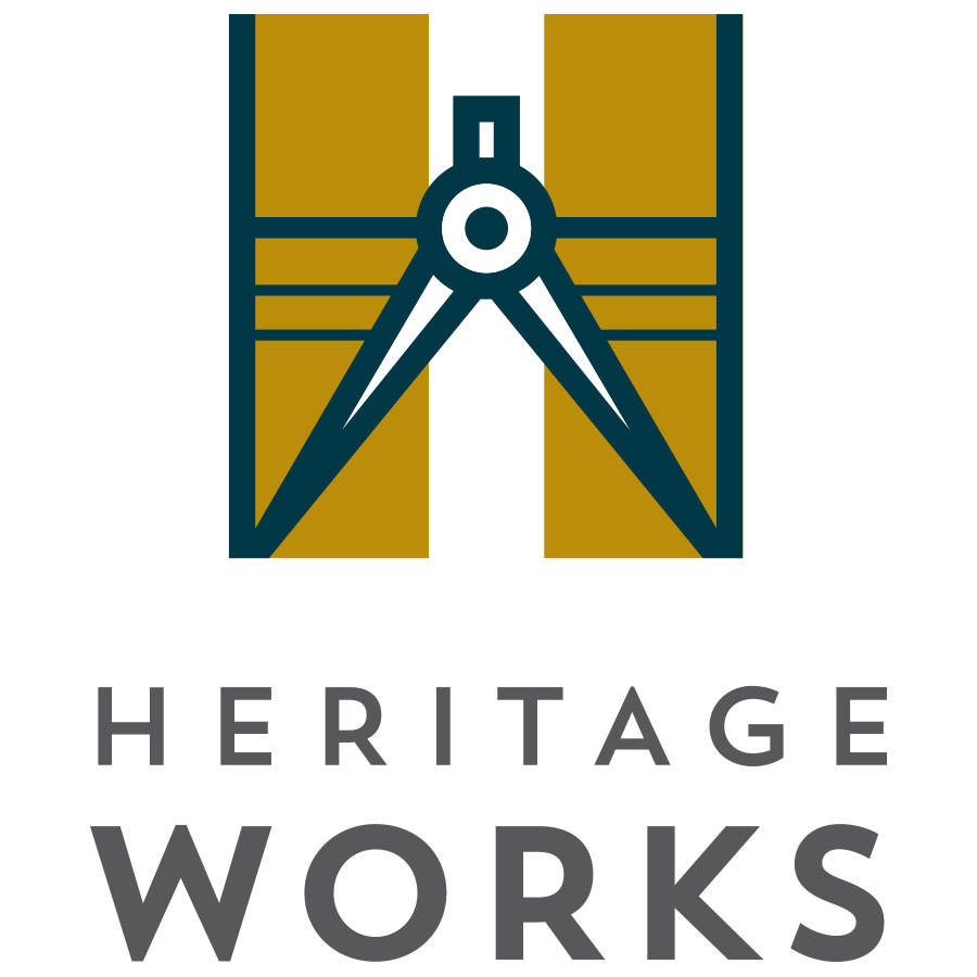 Heritage Works Logo logo design by logo designer Luckythirteen Design for your inspiration and for the worlds largest logo competition
