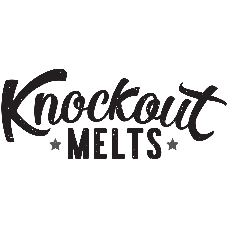 Knockout Melts Logo logo design by logo designer Luckythirteen Design for your inspiration and for the worlds largest logo competition