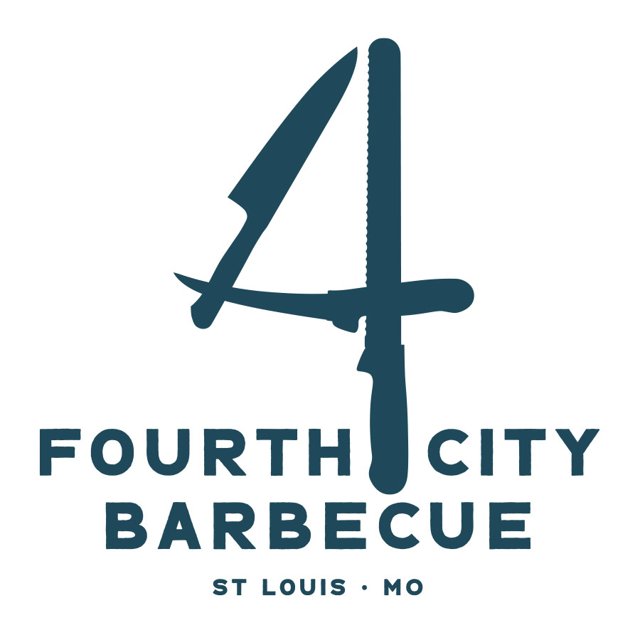 Fourth City Barbecue logo design by logo designer Mark Bult Design for your inspiration and for the worlds largest logo competition