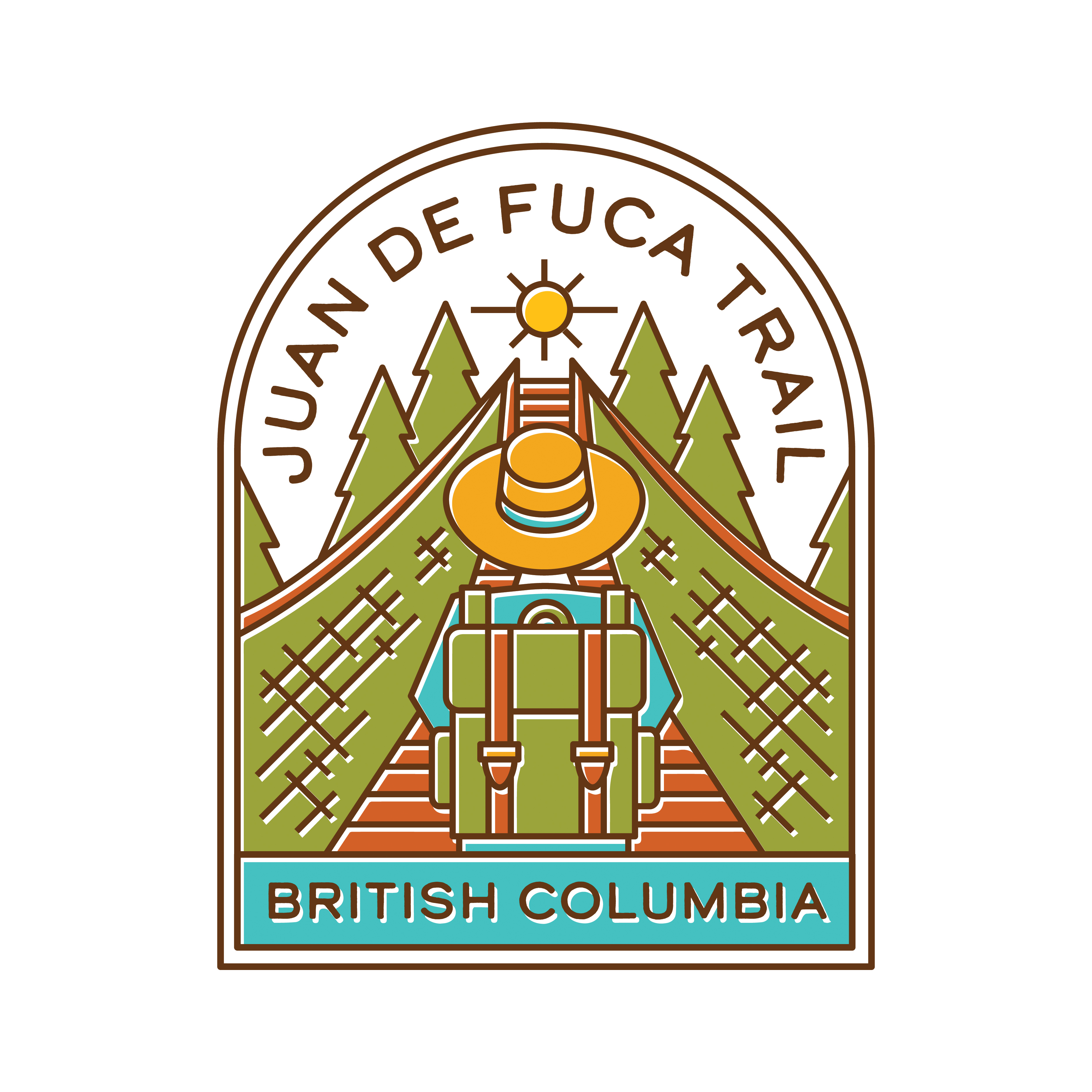 Juan De Fuca Trail logo design by logo designer Caribou Creative for your inspiration and for the worlds largest logo competition