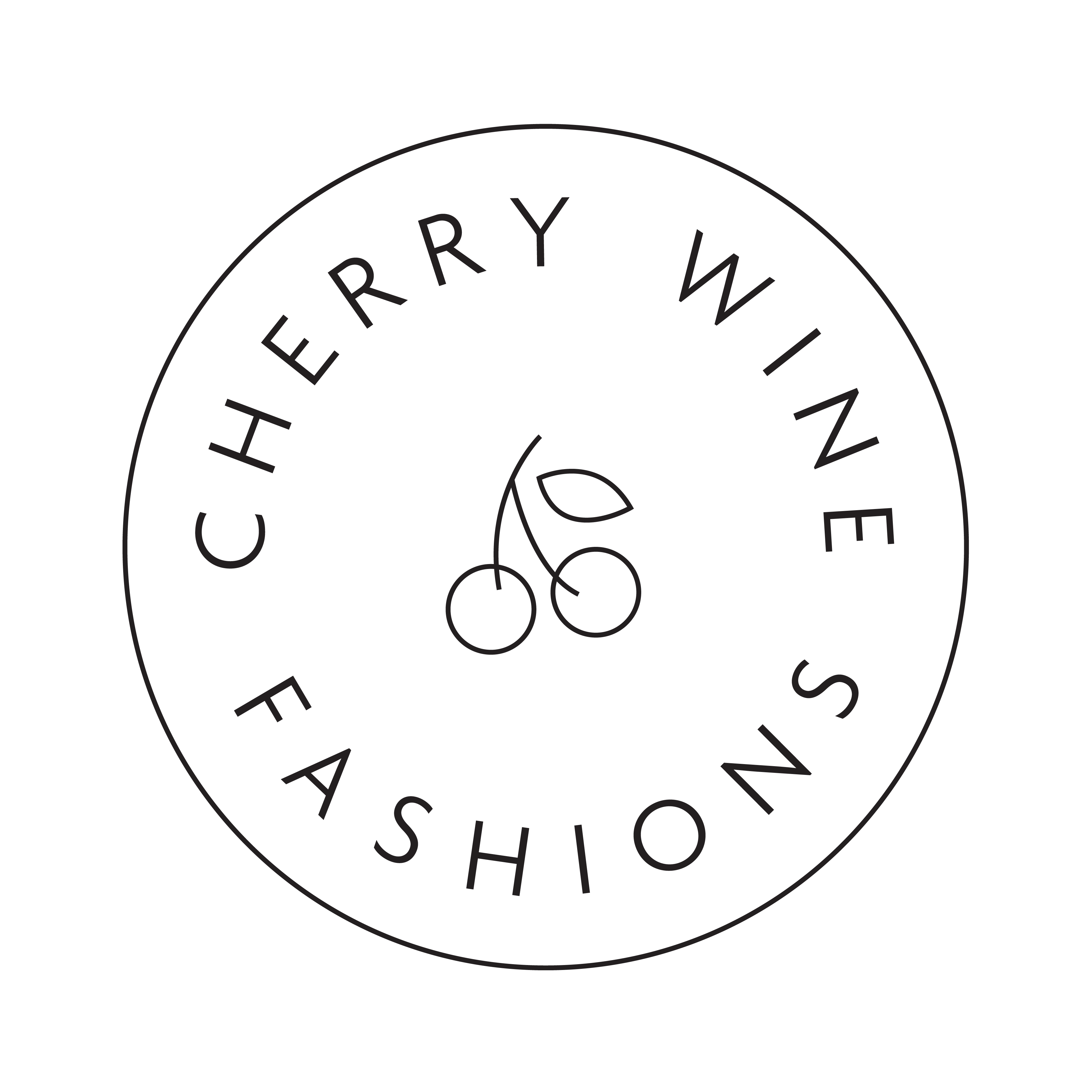 Cherry Wine Fashions logo design by logo designer Caribou Creative for your inspiration and for the worlds largest logo competition