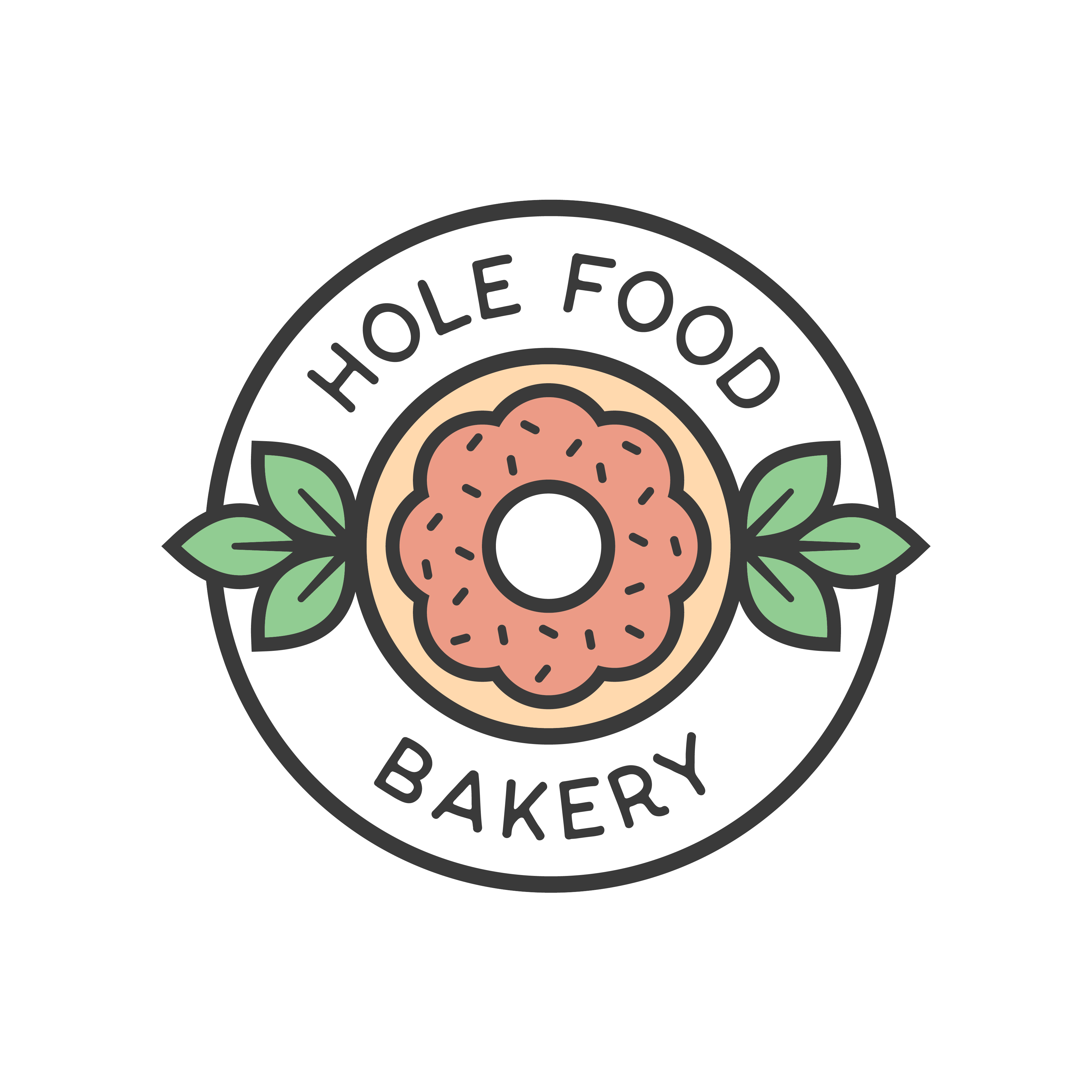 Hole Food Bakery logo design by logo designer Kyle Goens Design for your inspiration and for the worlds largest logo competition