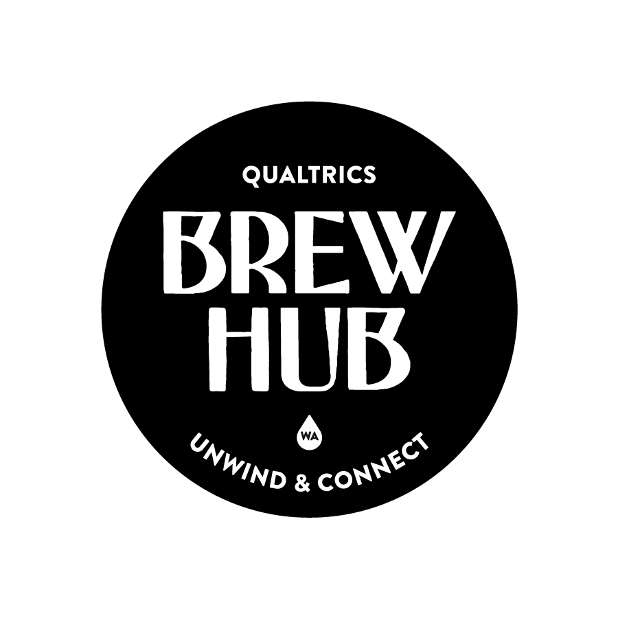 Brew Hub logo design by logo designer Qualtrics for your inspiration and for the worlds largest logo competition