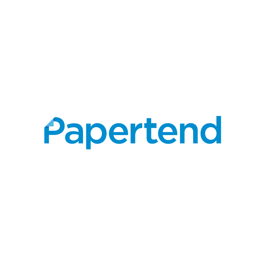 Papertend logo design by logo designer Brett Lair for your inspiration and for the worlds largest logo competition