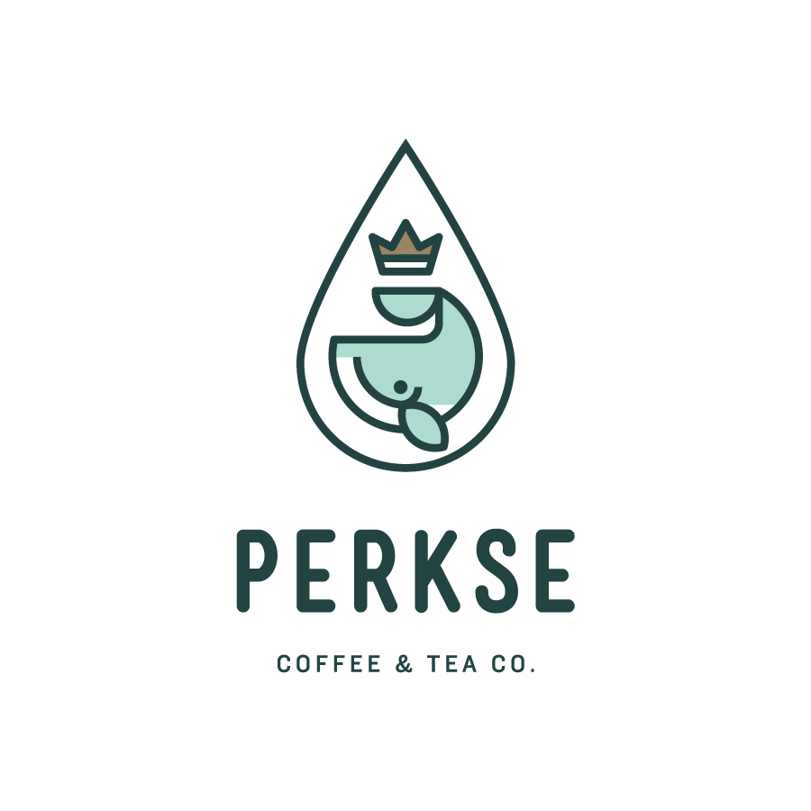 Perkse Coffee & Tea Company logo design by logo designer Brian Rau for your inspiration and for the worlds largest logo competition