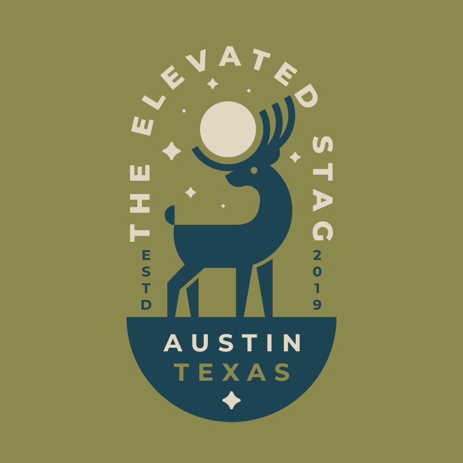 The Elevated Stag logo design by logo designer Bojan Oreskovic for your inspiration and for the worlds largest logo competition