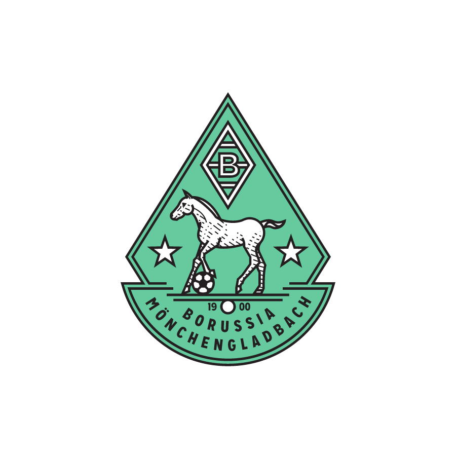 Borussia Moenchengladbach logo design by logo designer Peter Voth for your inspiration and for the worlds largest logo competition
