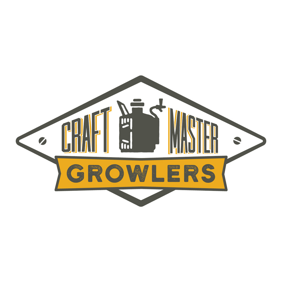 Craft Master Growlers logo design by logo designer Zipline Interactive for your inspiration and for the worlds largest logo competition