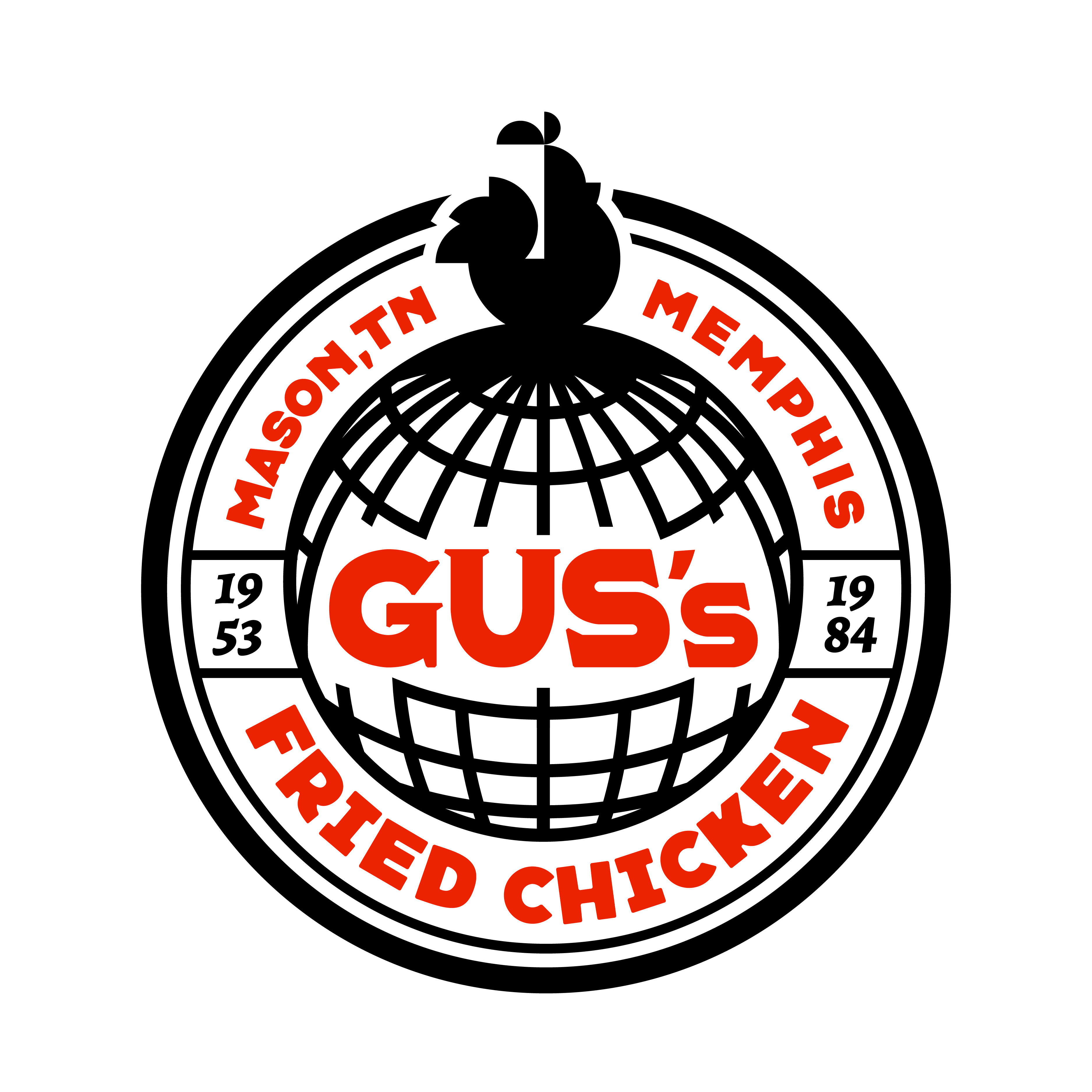 Gus's Fried Chicken Badge logo design by logo designer Overturf Design Studio for your inspiration and for the worlds largest logo competition