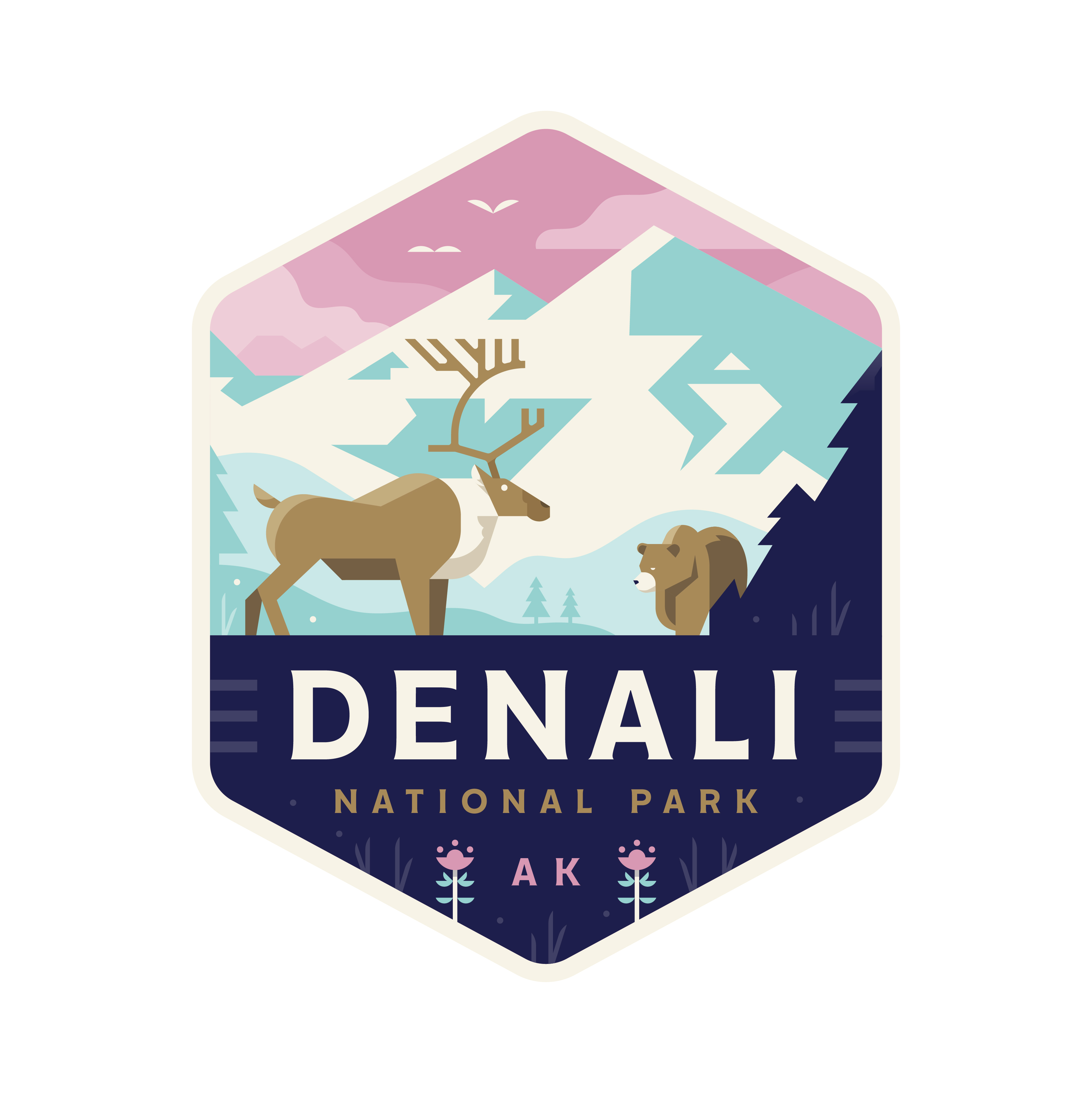 Denali National Park logo design by logo designer Trey Ingram for your inspiration and for the worlds largest logo competition