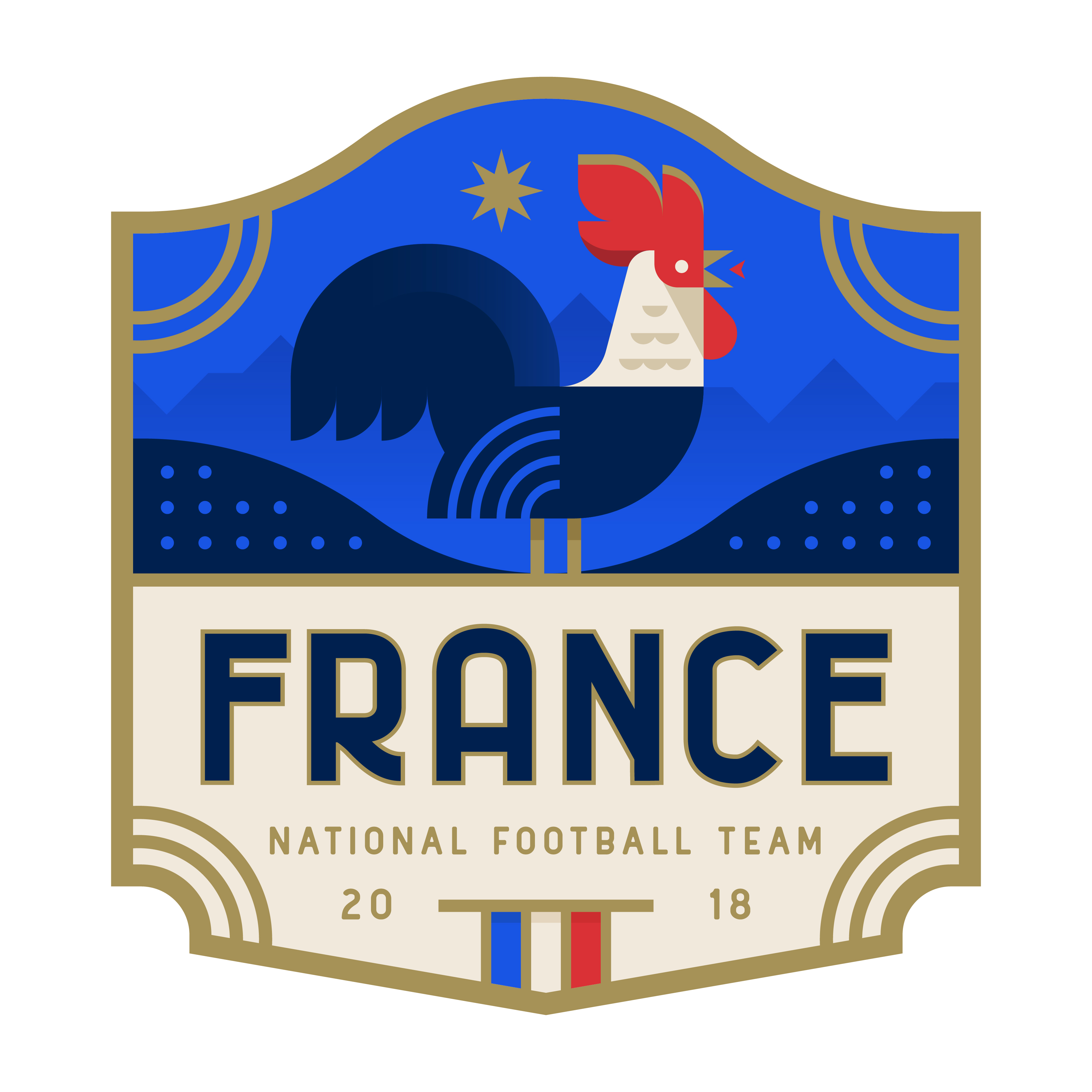 France National Team logo design by logo designer Trey Ingram for your inspiration and for the worlds largest logo competition