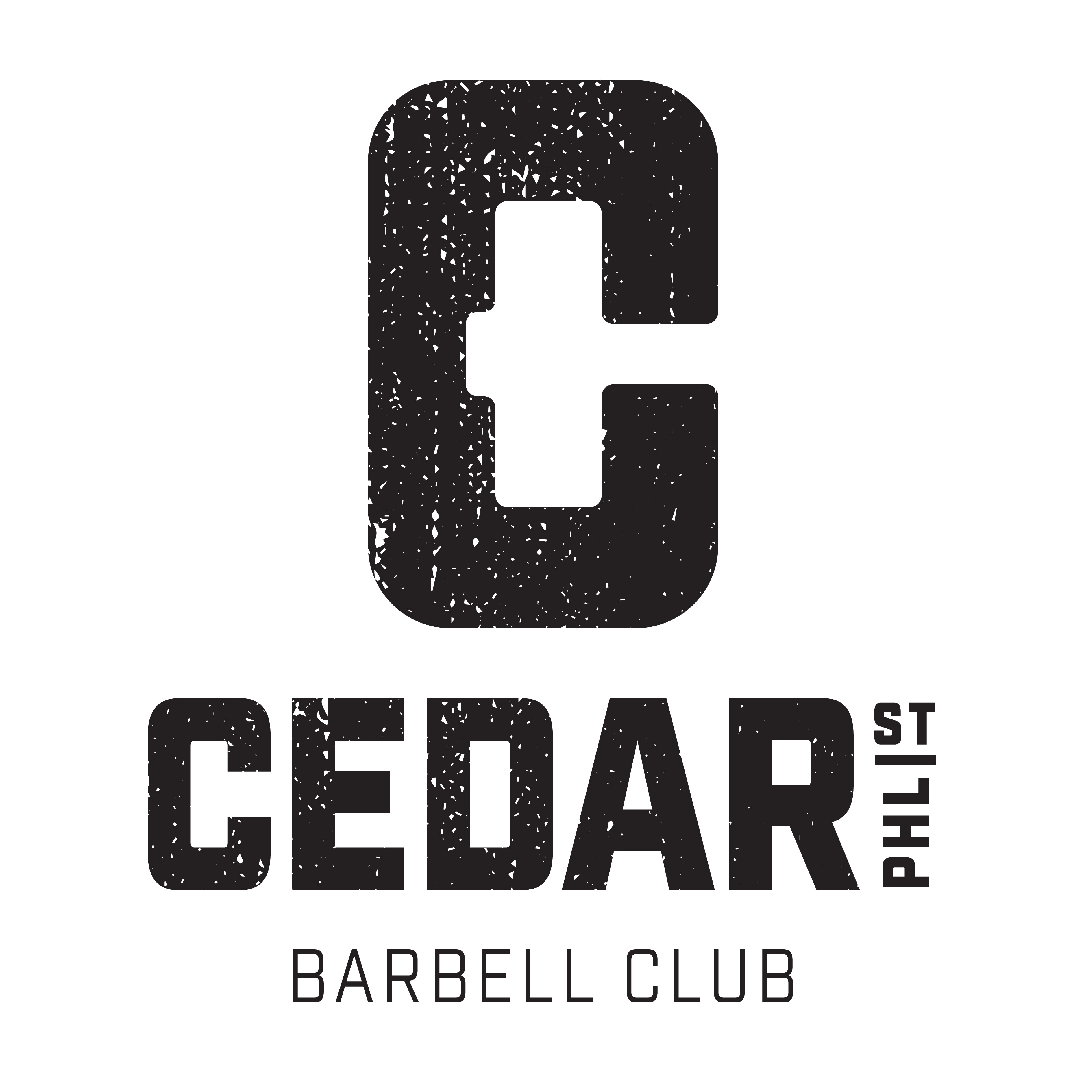 Cedar Street Barbell Club logo design by logo designer Jason Moss for your inspiration and for the worlds largest logo competition