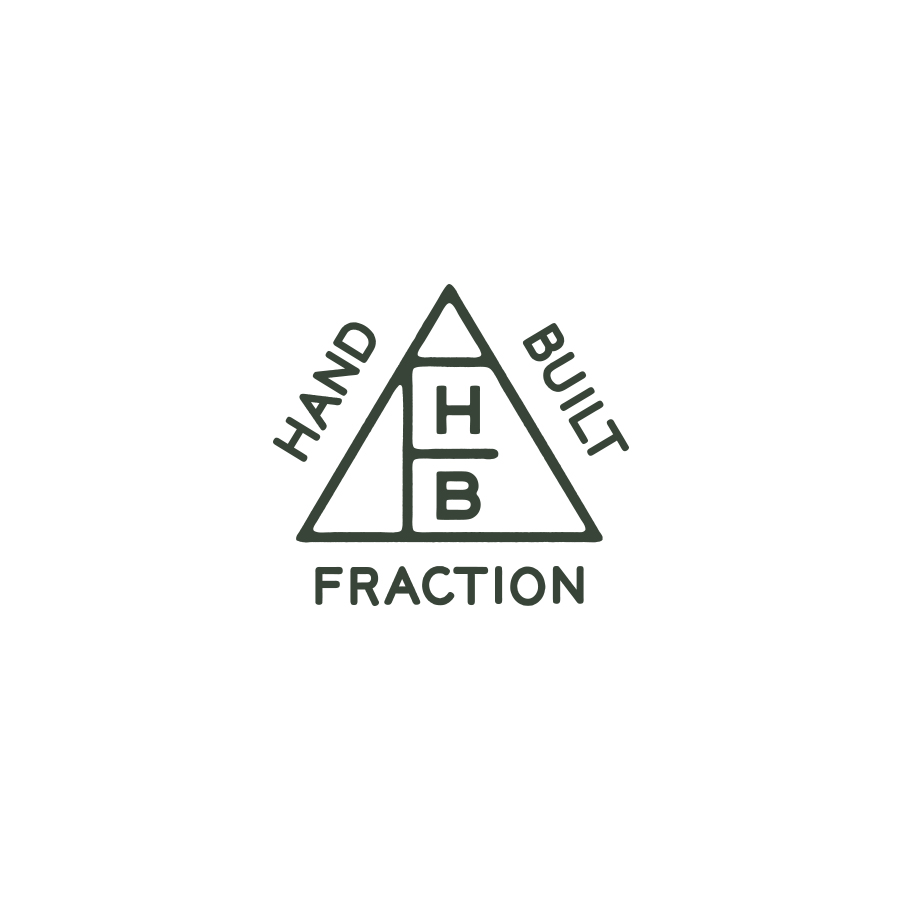 Fraction Hand Built logo design by logo designer CLUB for your inspiration and for the worlds largest logo competition